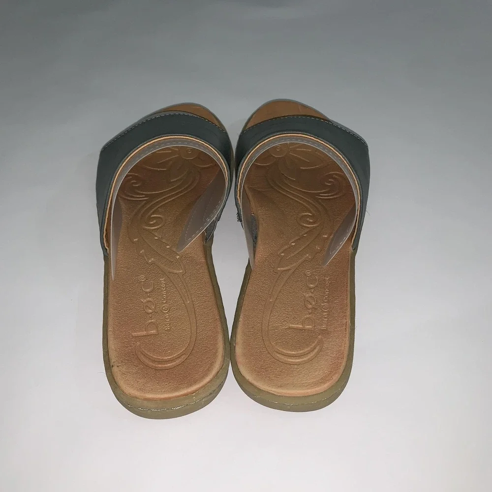 B.o.c Sandals Womens Size 7 Green Synthetic Slide Comfort Shoes BC0014554